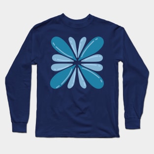 blue butterfly shape Long Sleeve T-Shirt